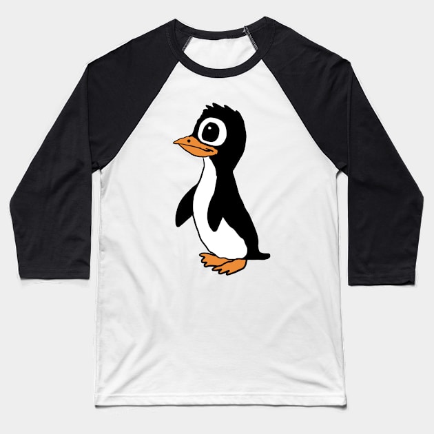 Cute Penguin Baseball T-Shirt by Eric03091978